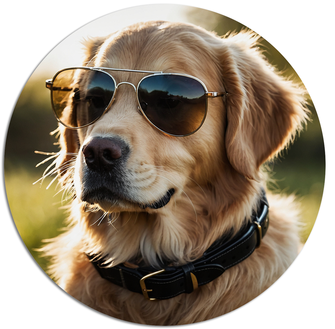 Leonardo_Kino_XL_golden_retriever_puppy_wearing_sunglasses