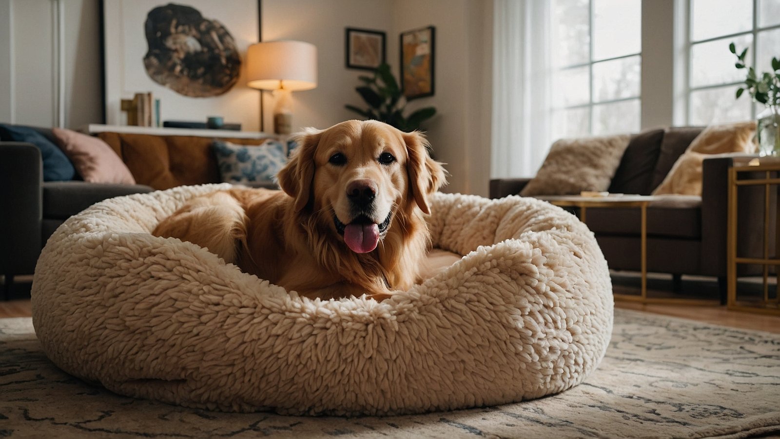 Golden Retriever Safe and Secure Indoors Golden Retriever Safe and Secure Indoors