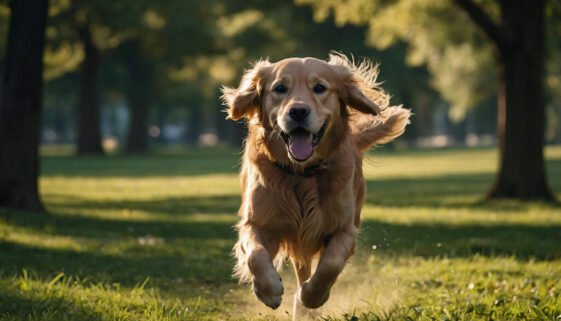 Golden Retriever Running